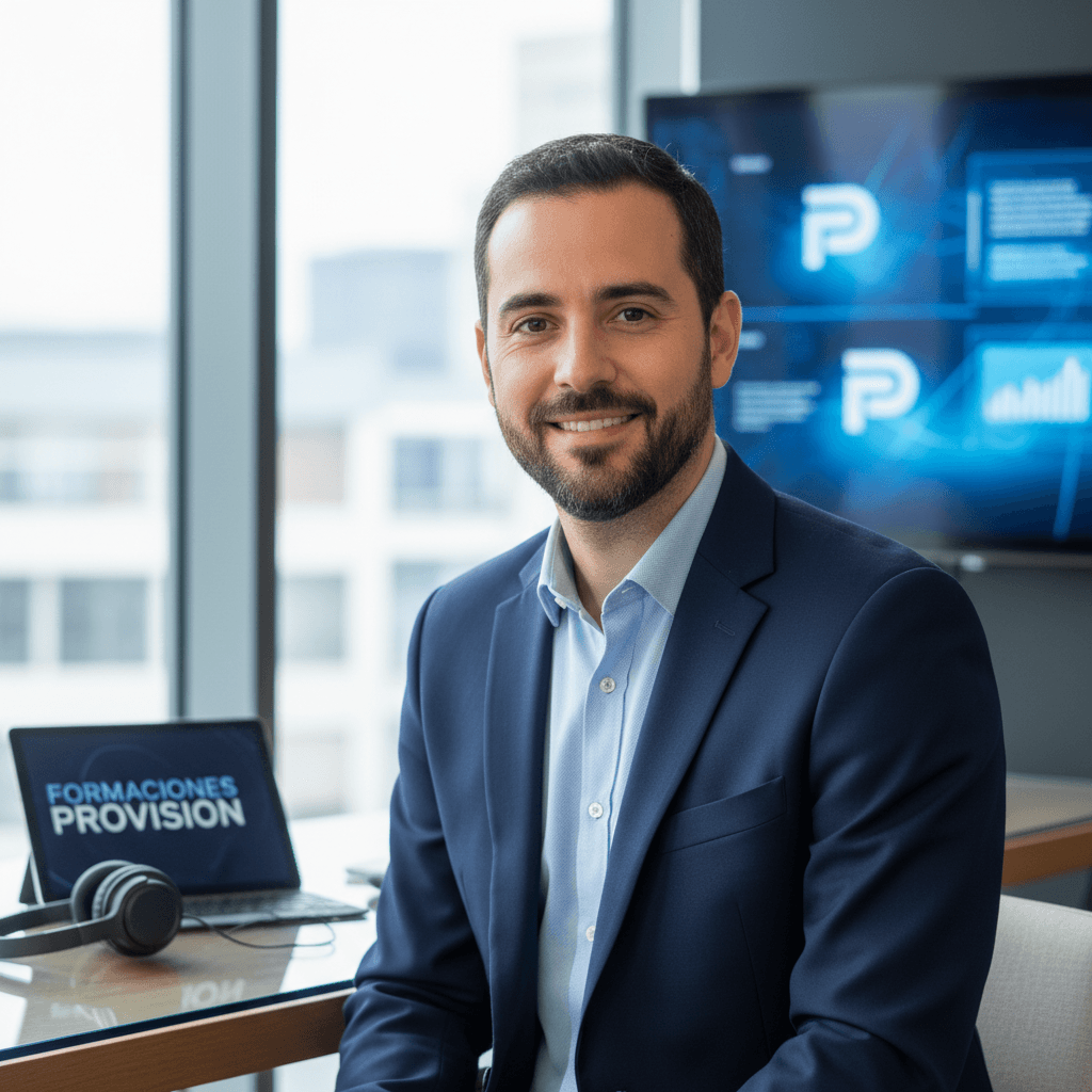 Mario Soria, co-founder and admissions lead at Formaciones ProVision, in a professional portrait
